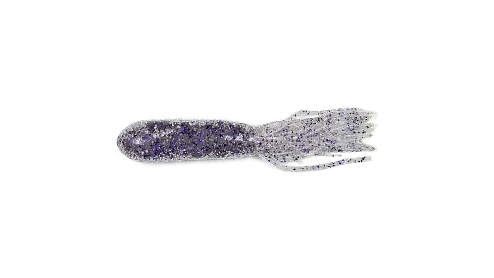 Lunkerhunt Spicy Tube, 1, 4.25in, Smoke Purple Fleck, LHPST4023