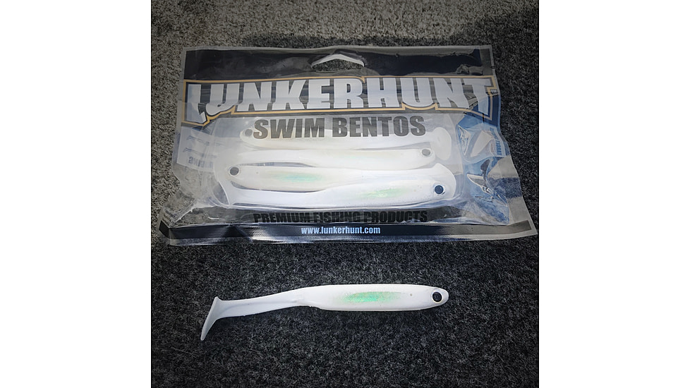 Lunkerhunt Swim Bento Bait, Ghost, 4.5in, LHP BS 402