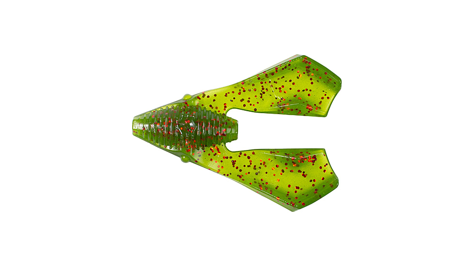 Lunkerhunt Tandem Trailer Soft Bait, 1, 3in, Watermelon Red Fleck, CHKTR03