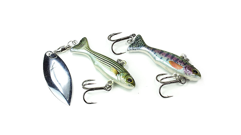 Lunkerhunt True Bait, Rainbow, 1.75in &amp; 3/4 oz, TRUE12