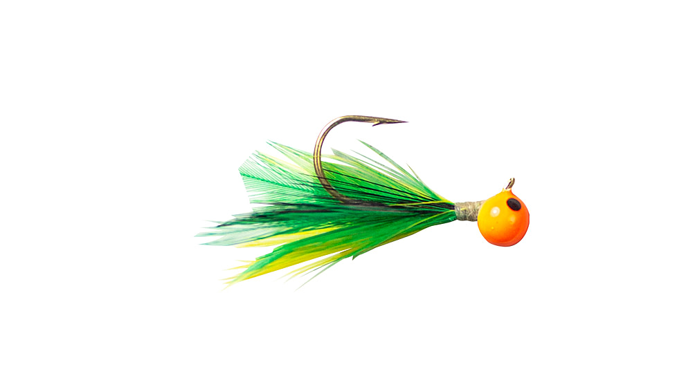 Lunkerhunt Tungsten Full Effect Jig, Fire Tiger Glow, 1/32 oz, FEJ03