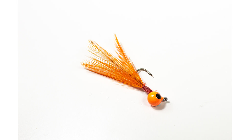 Lunkerhunt Tungsten Full Effect Jig, Fluorescent Orange Glow, 1/32 oz, FEJ06