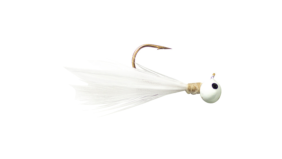 Lunkerhunt Tungsten Full Effect Jig, White Glow, 1/32 oz, FEJ01