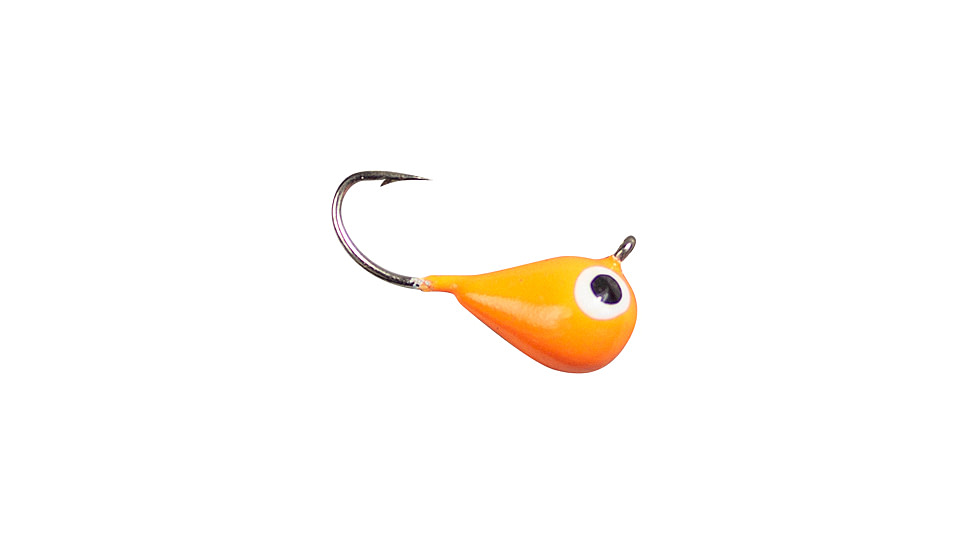 Lunkerhunt Tungsten Micro Tear Drop, Fluorescent Orange Glow, 1/8 oz, TMTD06