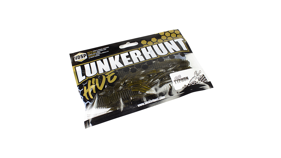 Lunkerhunt Typhon Tube, 6, 3.5in, Green Pumpkin, SBTUBE01