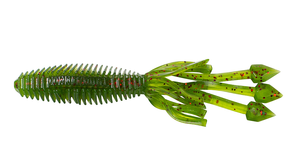 Lunkerhunt Typhon Tube, 6, 3.5in, Watermelon Red Fleck, SBTUBE03