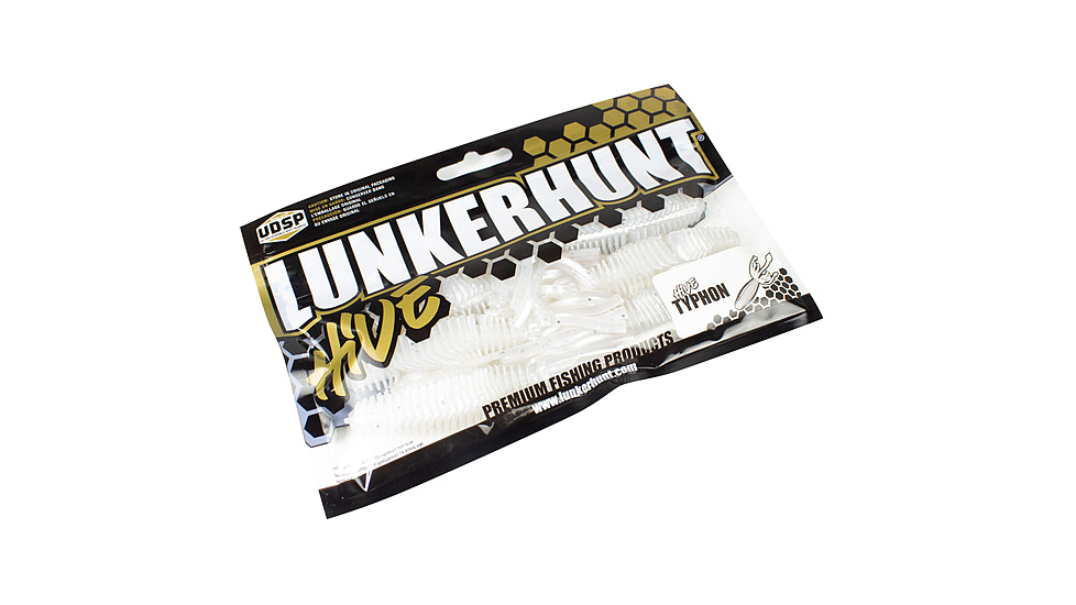 Lunkerhunt Typhon Tube, 6, 3.5in, White Ice, SBTUBE02