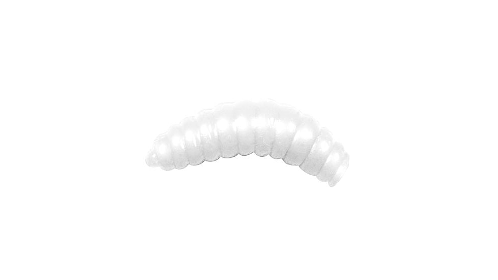 Lunkerhunt Wax Worm-Bait Jar Worm, 40, 0.75in, White, HWJ02