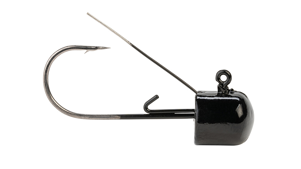 Lunkerhunt Weedless Mushroom Head Jig, Black, 1/4 oz, WMH02