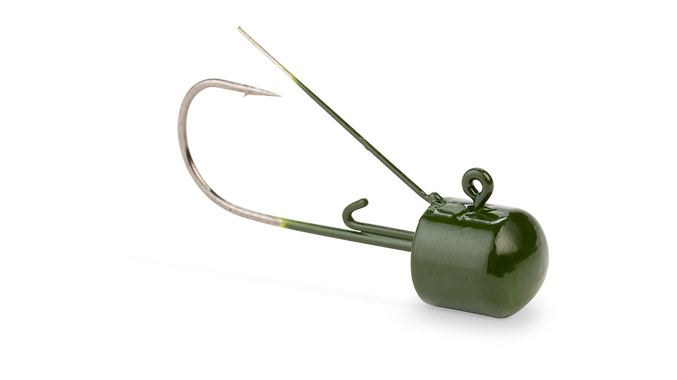 Lunkerhunt Weedless Mushroom Head Jig, Watermelon, 1/4 oz, WMH03