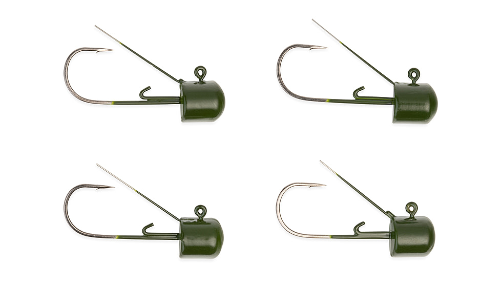 Lunkerhunt Weedless Mushroom Head Jig, Watermelon, 1/4 oz, WMH03