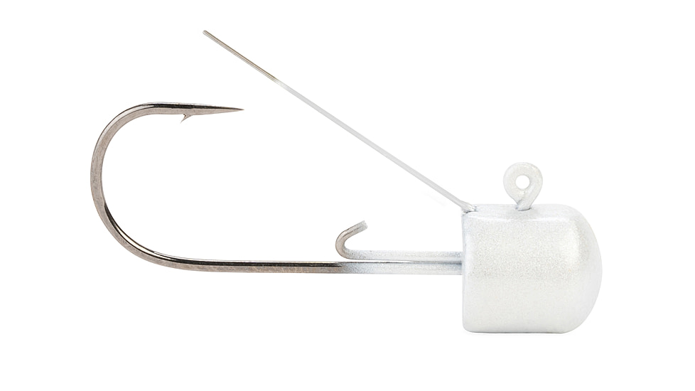 Lunkerhunt Weedless Mushroom Head Jig, White, 1/4 oz, WMH01