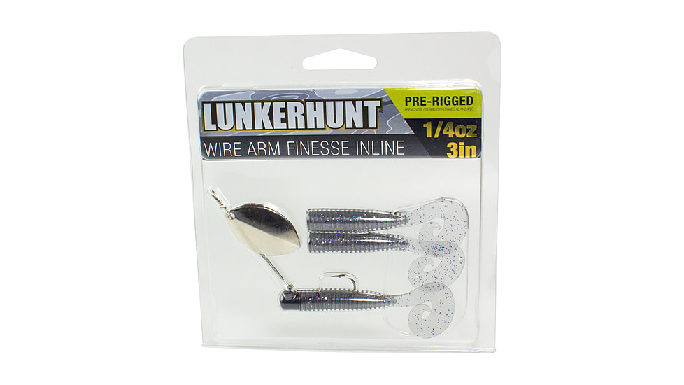 Lunkerhunt Wirearm Finesse Kit - Inline Spinner, Smokin Shad, 3in &amp; 1/4 oz, WAFKIS06