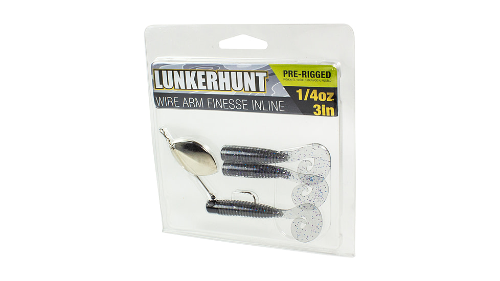 Lunkerhunt Wirearm Finesse Kit - Inline Spinner, Smokin Shad, 3in &amp; 1/4 oz, WAFKIS06
