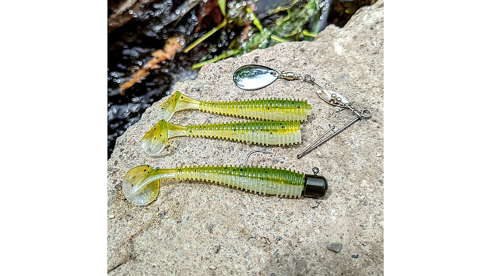 Lunkerhunt Wirearm Finesse Kit - Spinner Bait, Sexy Melon, 3in &amp; 1/4 oz, WAFKSB01