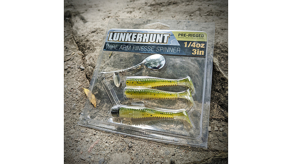 Lunkerhunt Wirearm Finesse Kit - Spinner Bait, Sexy Melon, 3in &amp; 1/4 oz, WAFKSB01