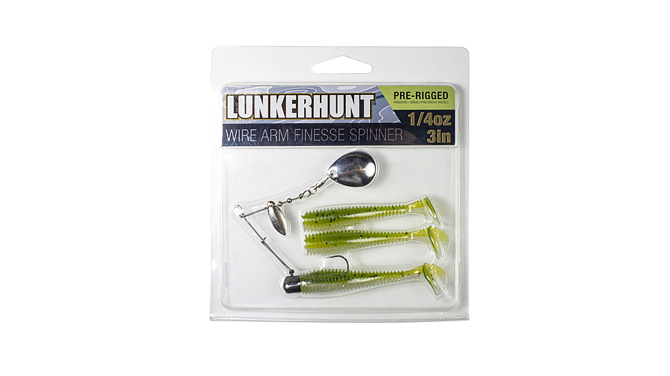Lunkerhunt Wirearm Finesse Kit - Spinner Bait, Sexy Melon, 3in &amp; 1/4 oz, WAFKSB01