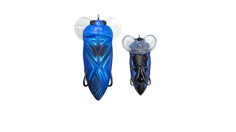 Lunkerhunt Yappa Bug Soft Bait, 1, 2.75in, Sapphire, YPAB06
