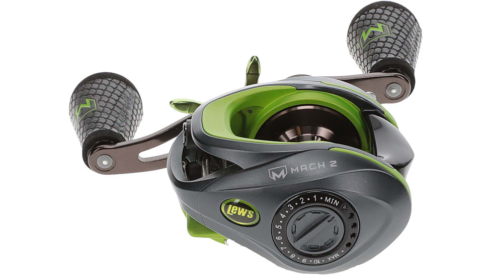 Lew's TP2 Spinning Rod, 6ft 10in, 1-PC HM45 Graphite Rod w/ Medium  and Extra-Fast, Winn Dri-Tac Split-Grip, SoftTouch Reel Seat, No Foul Hook Keeper, Black/Gray, TP2610MXFS