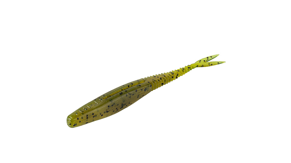 MACH MACH Skooler Softbait, 8 pack, 5in, Green Pumpkin, 12-36508