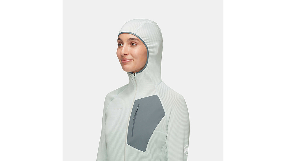 Mammut Aenergy Light ML Hooded Jacket - Womens, Silver Sage/Strata, Large, 1014-05551-1303-115