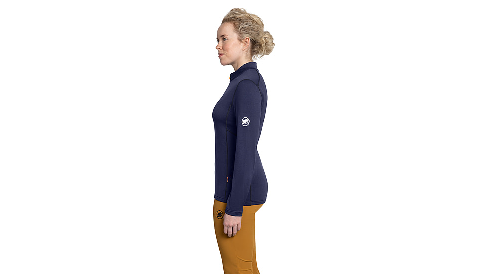 Mammut Aenergy ML Half Zip Pull Top - Womens, Marine/Black, Medium, 1016-01110-5975-114