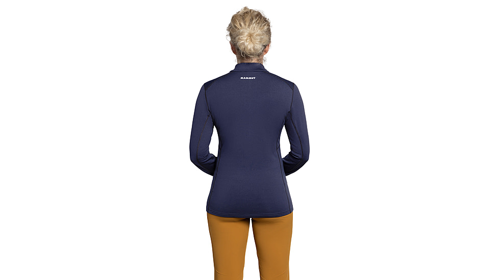 Mammut Aenergy ML Half Zip Pull Top - Womens, Marine/Black, Medium, 1016-01110-5975-114