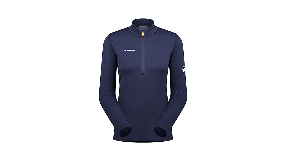 Mammut Aenergy ML Half Zip Pull Top - Womens, Marine/Black, Medium, 1016-01110-5975-114