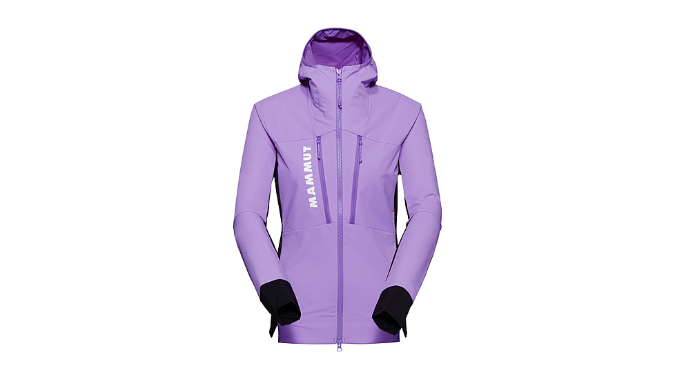Mammut Aenergy SO Hybrid Hooded Jacket - Womens, Lavandin-Black, L, 1011-01930-6441-115