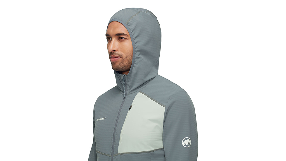 Mammut Madris Light ML Hooded Jacket - Mens, Strata-Silver Sage, S, 1014-03842-00793-113