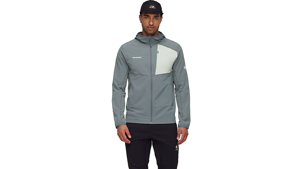 Mammut Madris Light ML Hooded Jacket - Mens, Strata/Silver Sage, Medium, 1014-03842-00793-114