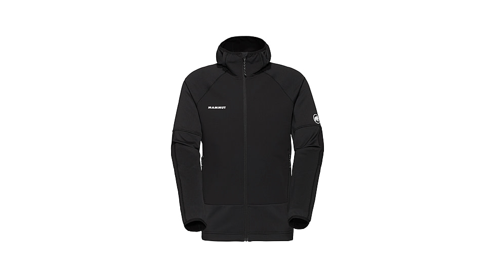 Mammut Massone ML Hooded Jacket - Mens, Black, S, 1014-06190-0001-113