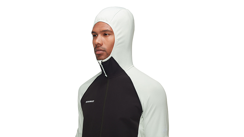 Mammut Massone ML Hooded Jacket - Mens, Silver Sage-Black, XXL, 1014-06190-1300-117