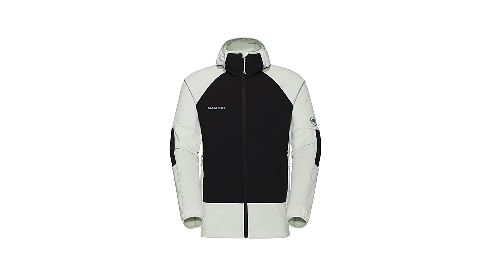 Mammut Massone ML Hooded Jacket - Mens, Silver Sage-Black, XXL, 1014-06190-1300-117