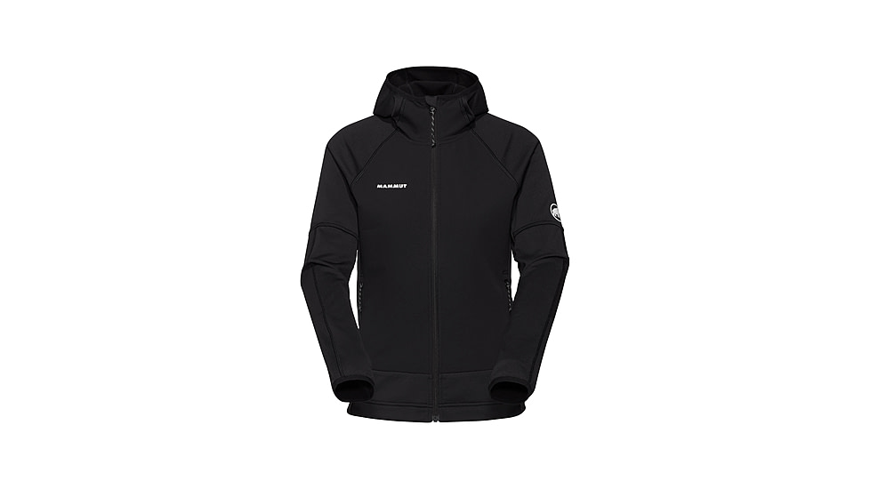Mammut Massone ML Hooded Jacket - Womens, Black, S, 1014-06200-0001-113