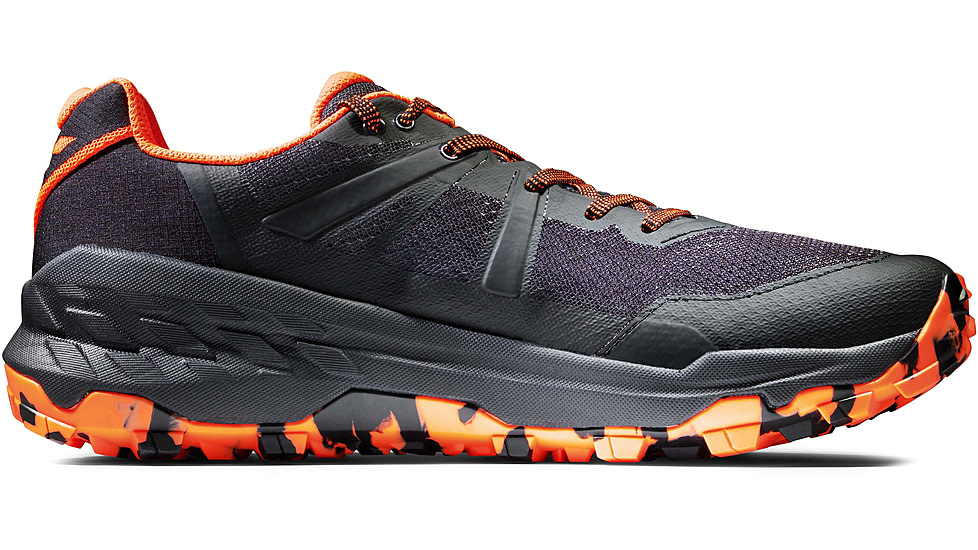 Mammut Sertig II Low Hiking Shoes - Mens, Black/Vibrant Orange, US 8.5, 3030-04300-00533-1075