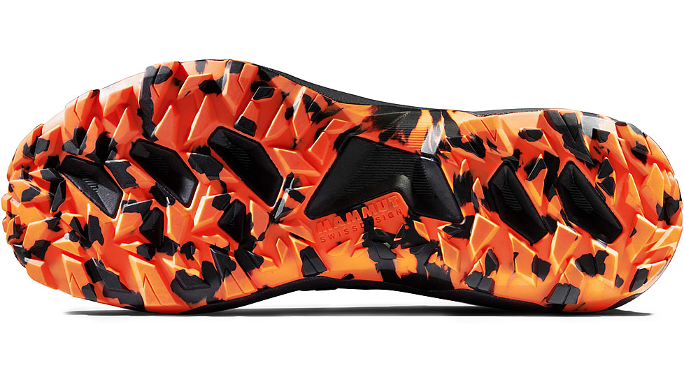 Mammut Sertig II Low Hiking Shoes - Mens, Black/Vibrant Orange, US 8.5, 3030-04300-00533-1075