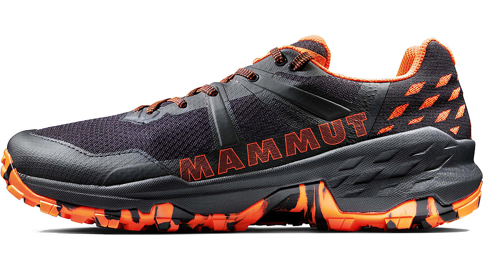 Mammut Sertig II Low Hiking Shoes - Mens, Black/Vibrant Orange, US 8.5, 3030-04300-00533-1075
