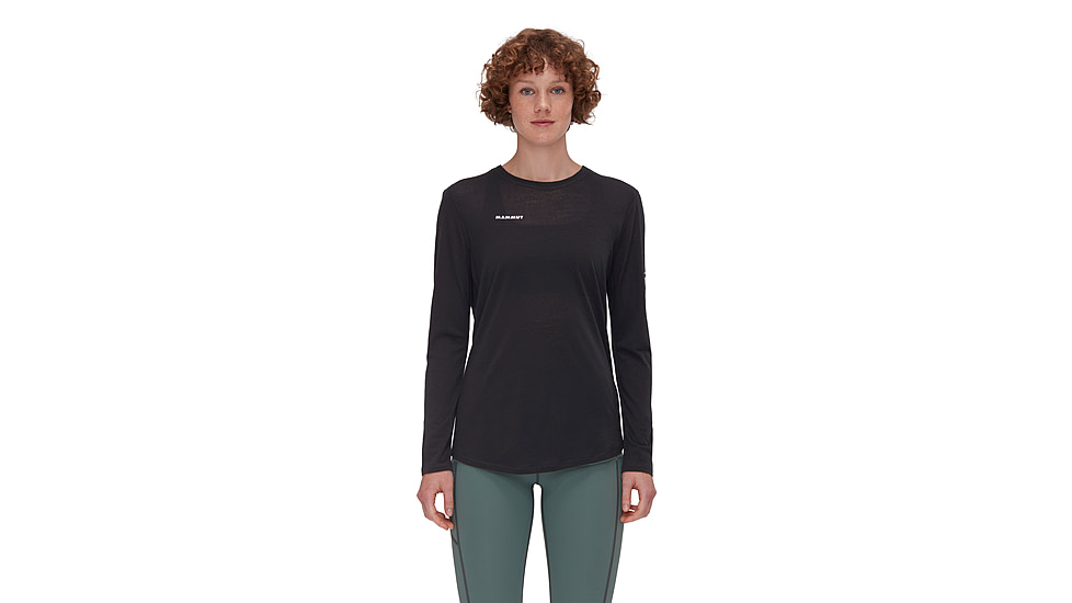 Mammut Tree Wool FL Longsleeve T-Shirt - Womens, Black, XXL, 1016-01700-0001-117