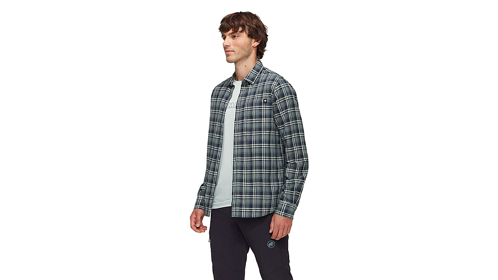 Mammut Trovat Summer Longsleeve Shirt - Mens, Marine-Strata, 3XL, 1015-01610-50627-118
