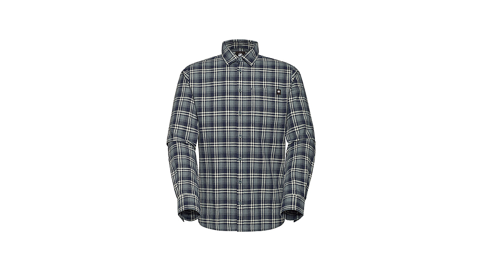 Mammut Trovat Summer Longsleeve Shirt - Mens, Marine-Strata, 3XL, 1015-01610-50627-118