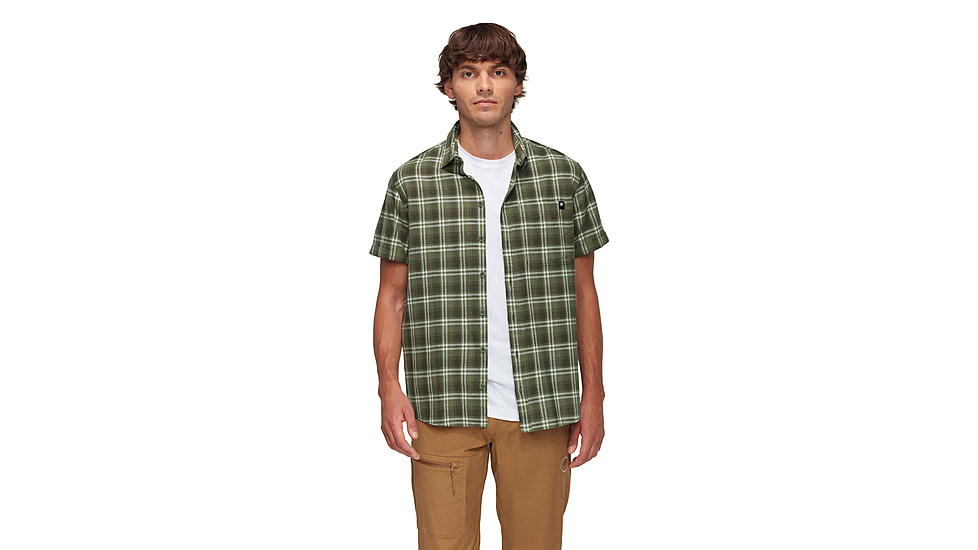 Mammut Trovat Summer Shirt - Mens, Marsh-Dark Marsh, L, 1015-01620-40300-115