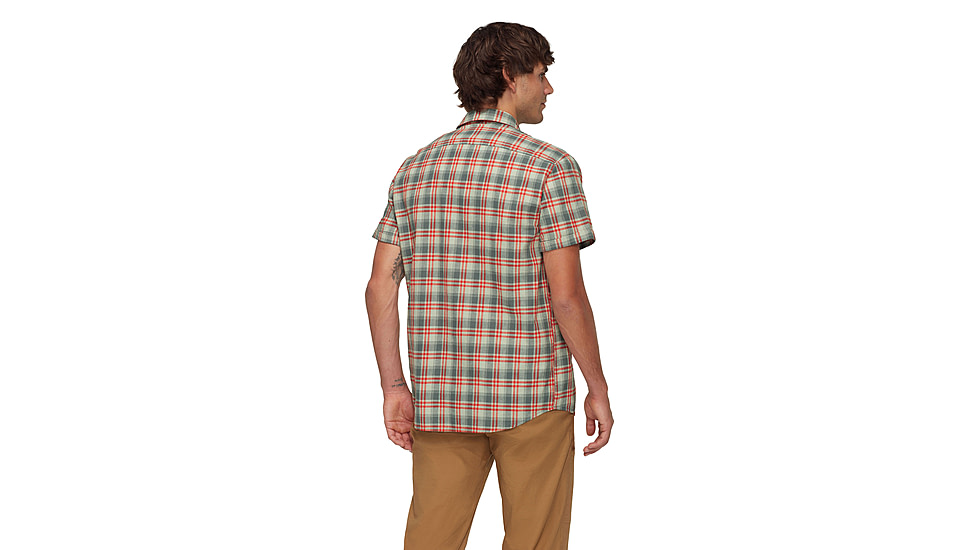 Mammut Trovat Summer Shirt - Mens, Silver Sage-Mammut Red, XXL, 1015-01620-1310-117