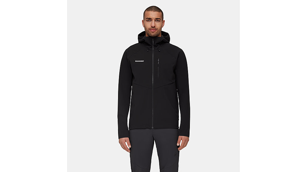 Mammut Ultimate Comfort SO Hooded Jacket - Womens, Black, Large, 1011-02630-0001-115