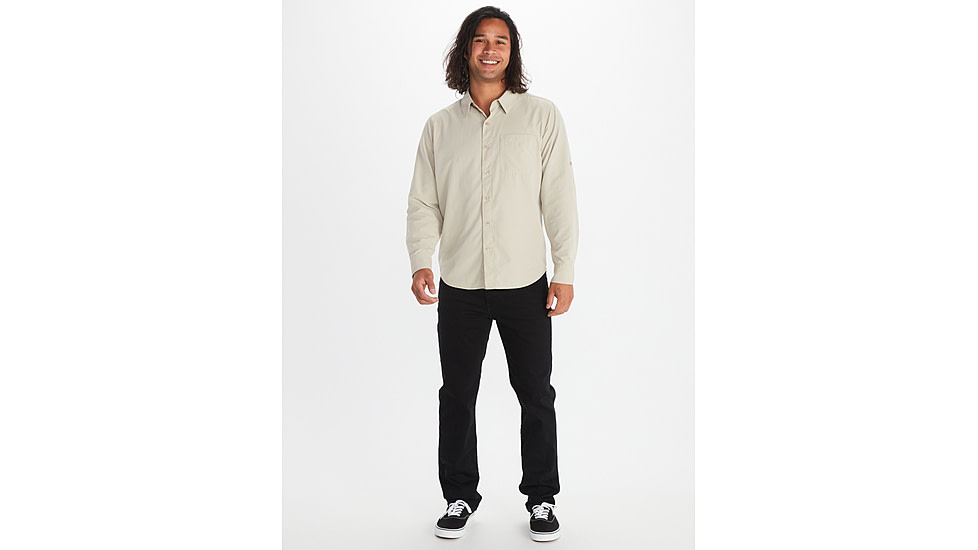 Marmot Aerobora Long Sleeve Top - Mens, Sandbar, Medium, M14089-7829-M