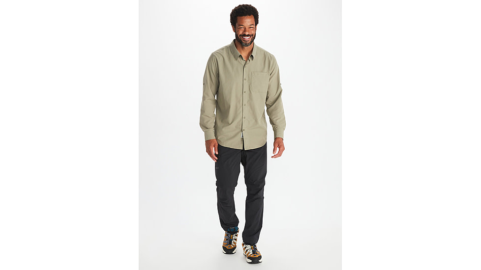 Marmot Aerobora Long Sleeve Top - Mens, Vetiver, Medium, M14089-21543-M