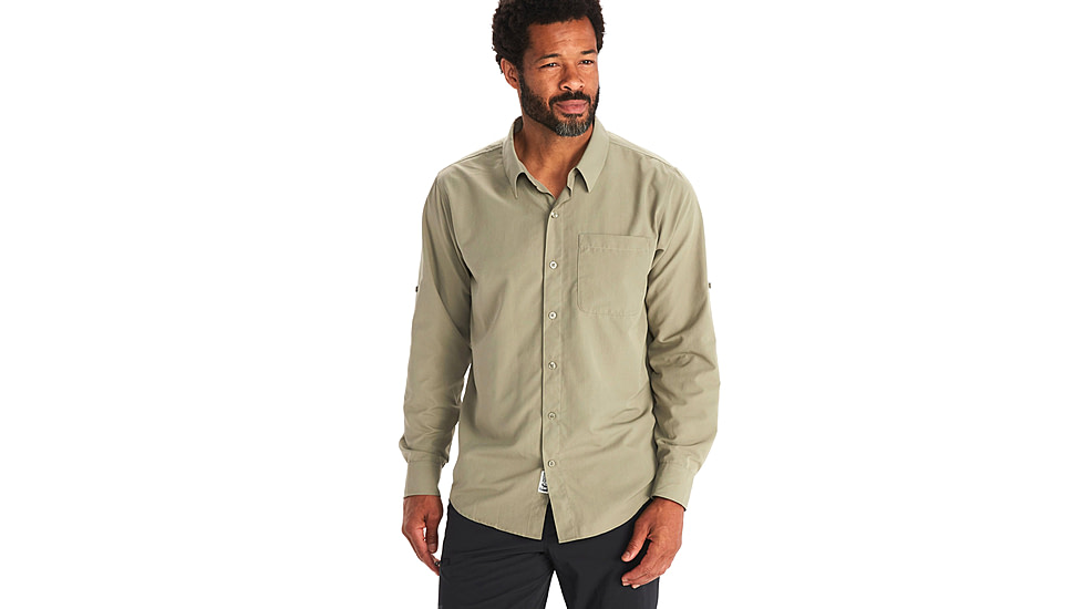 Marmot Aerobora Long Sleeve Top - Mens, Vetiver, Medium, M14089-21543-M