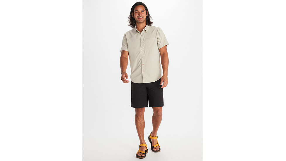 Marmot Aerobora Short Sleeve Top - Mens, Sandbar, Large, M14116-7829-L