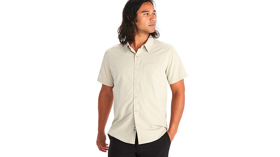 Marmot Aerobora Short Sleeve Top - Mens, Sandbar, Large, M14116-7829-L