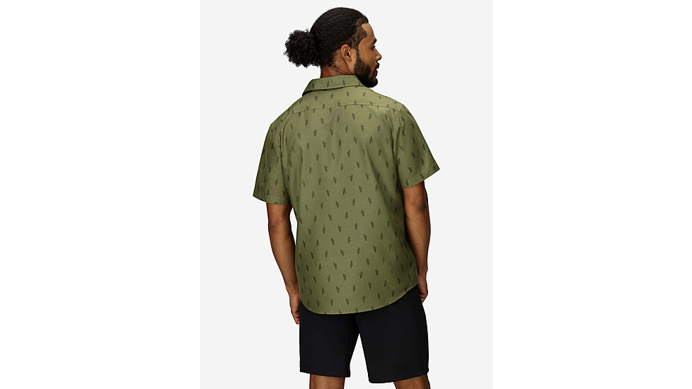 Marmot AirExchange Novelty SS Shirt - Mens, Olive Grove Leaf, S, M16475-42055S